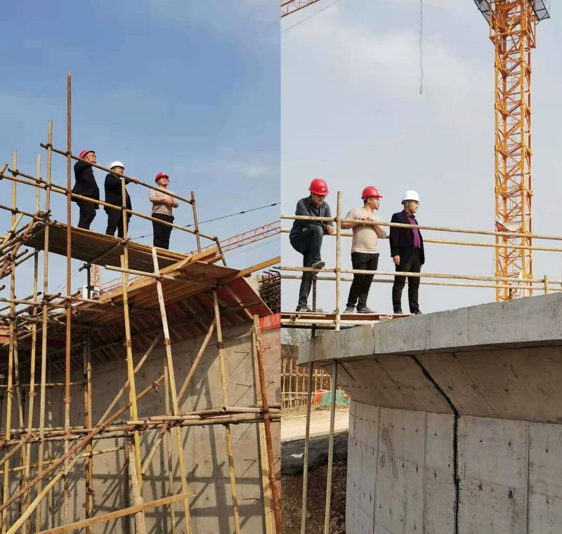 公司(si)領(ling)導(dao)視詧永(yong)城(cheng)市第(di)七(qi)汚水(shui)處理(li)廠(chang)工(gong)程進(jin)度(du)